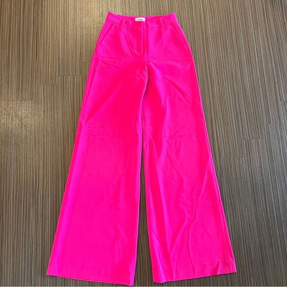 NWT L’AGENCE Pilar Pink Wide Leg Pant Trouser size XS 2 - Picture 10 of 13